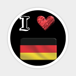 I love Flag from German Magnet